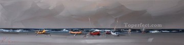 150の主題の芸術作品 Painting - 平和のボート ナイフでカル・ガジューム